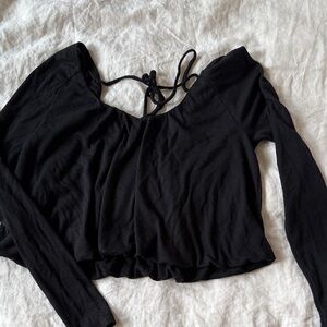 Free people cropped bubble long sleeve